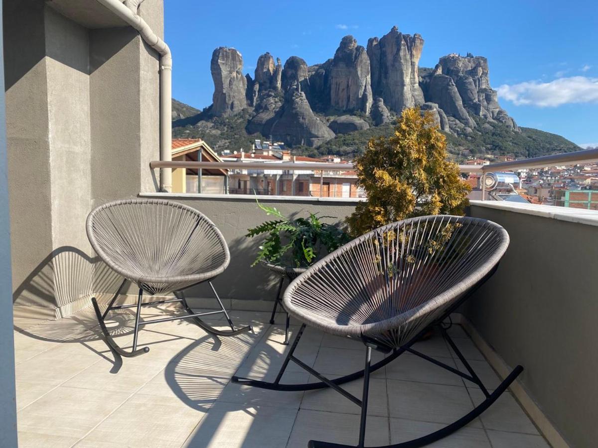 Rock State View - Unique Overlooking Meteora Flat 卡兰巴卡 外观 照片